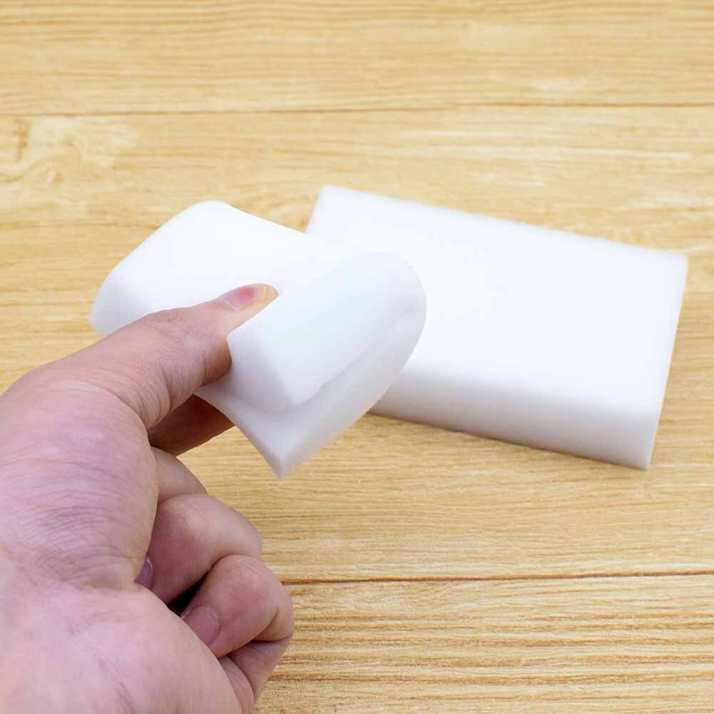 Limpiador de esponja mágica blanca, goma de borrar de melamina Multi-plato funcional, maceta, zapatos, esponja de limpieza de ventanas, herramienta de 10x6x2cm, 20/40/60/80 Uds.