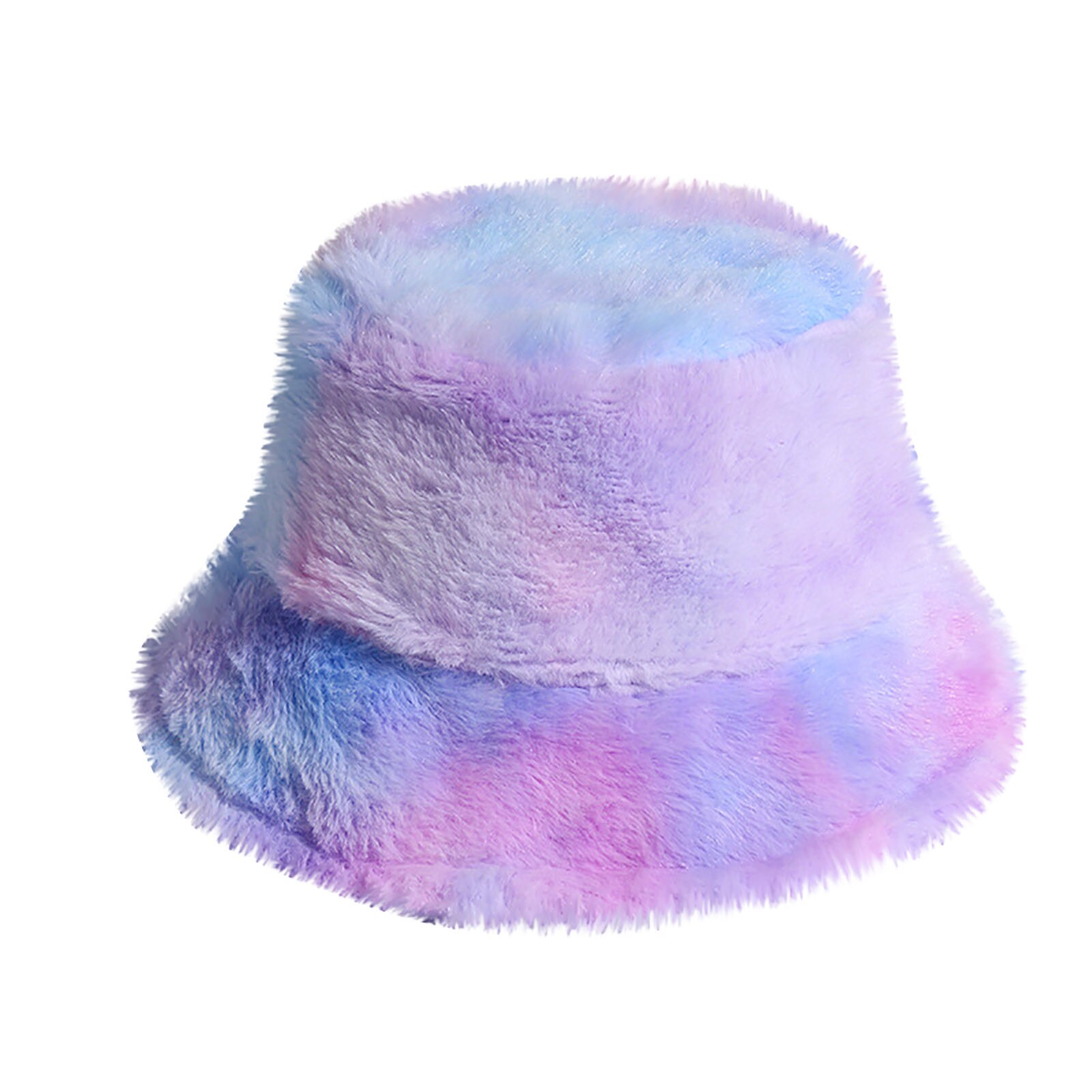 Sombreros de pescador de felpa con tinte anudado para mujer, gorro abrigado para exteriores, gorra de pescador de terciopelo suave, gorro de lavabo cálido de para mujer