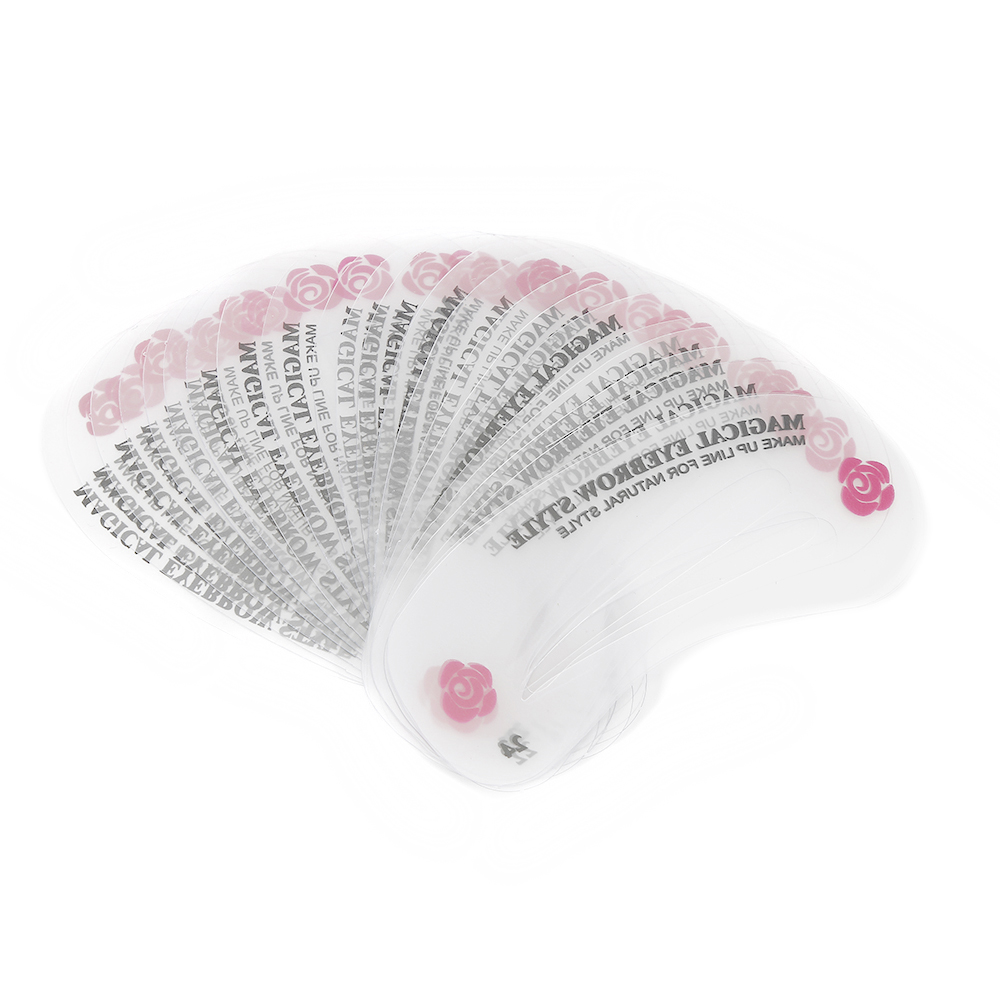 24 Styles Eyebrow Stencils Shaping Grooming Kit Makeup Shaper Set Template Reusable Make Up Tool