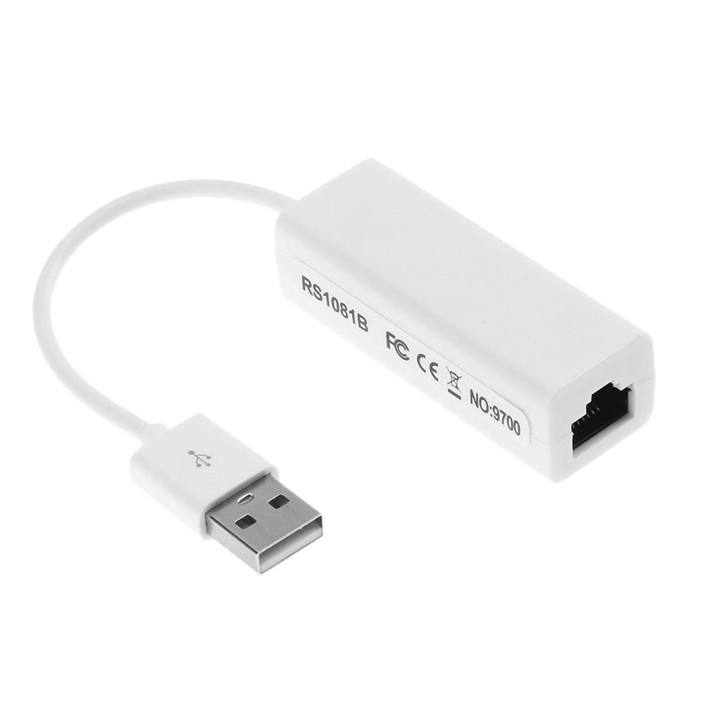 Weiß USB 2,0 zu RJ45 LAN Ethernet 100Mbps hoch Geschwindigkeit Stecker und Spielen Netzwerk Adapter für Schreibtisch Laptop Computer