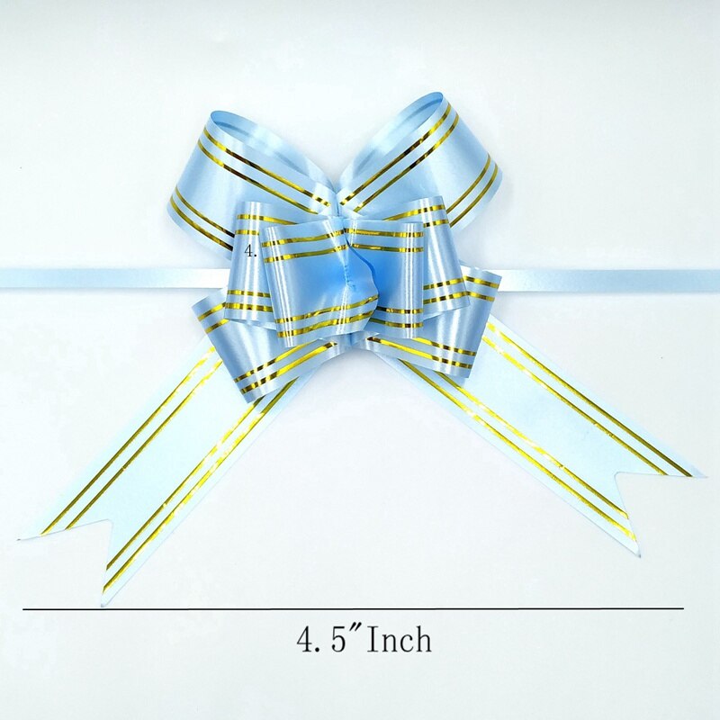 Wrap Pull Bow Confetti Bow Bow With Ribbon For Wedding Christmas Party Wrapping 4.5"Inch (20 Pcs)
