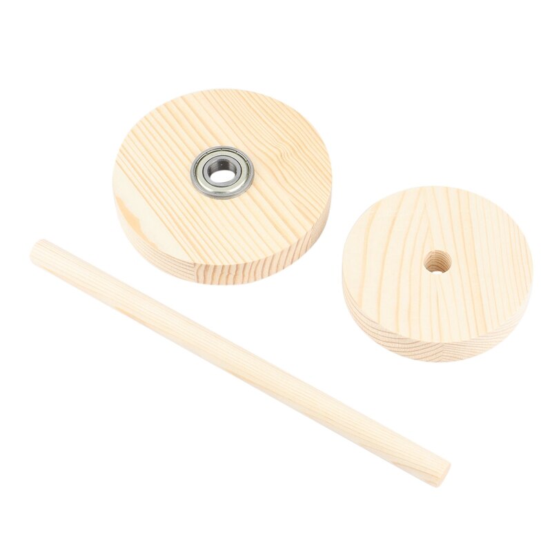 Yarn Holder Wooden Spinning Knitting Tools Crochet Accessories Stand Sewing Thread Spool Wool Ball Winder Rotation Retail