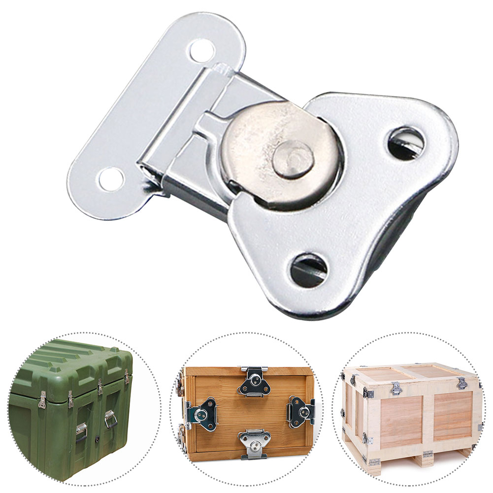 Loquet à torsion en fer boîte en bois, Mini emballage Durable maison avec étui de transport de gardien dessin de papillon chromage 4 pièces