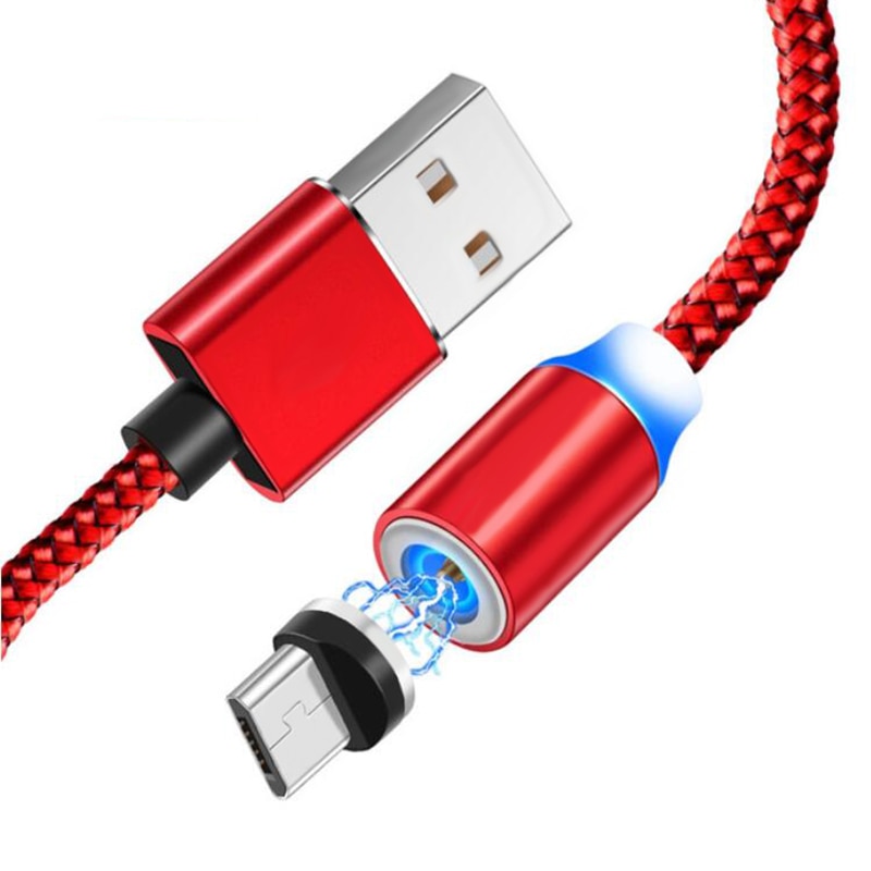 Klassische 360 LED Magnetische Verbindung Usb Kabel für iPhone 6 S 7 XS MAX Micro USB Kabel typ C Draht Ladegerät Port