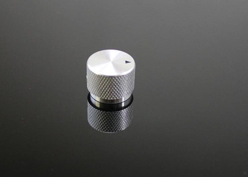 Aluminium Potentiometer Knopf Lautsprecher Volumen Kontrolle Schalter Kappe 20*15,5 MM