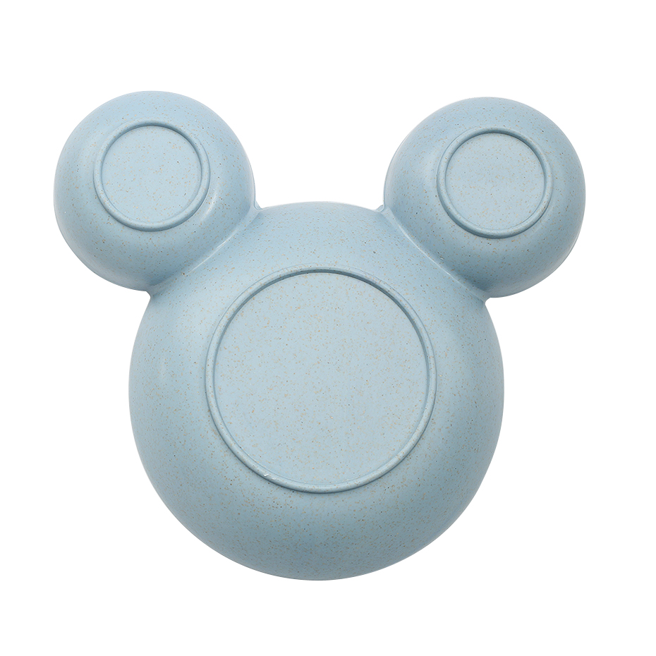 Baby Servies Cartoon Kids Verdeeld Kom Food Grade Eco Tarwe Stro Kinderen Plaat Babyvoeding Servies Eten Gerechten
