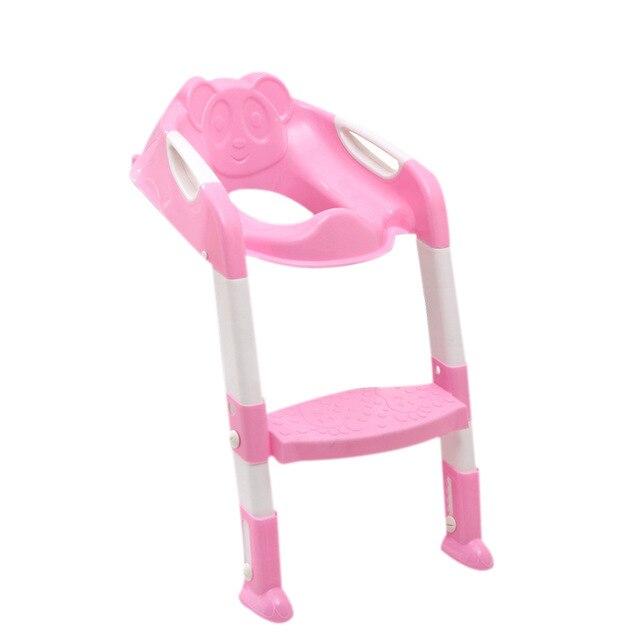 Barnepotte babytoalettsete med justerbar stige spedbarn pottetreningssete toaletttrening sammenleggbart sete gratis skip: 1
