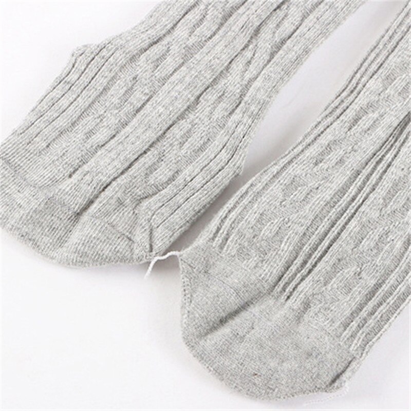 Barn baby jenter tights knehøy bomull lang varm tights barn småbarn strømpebukse benvarmer tights 0-24 måneder