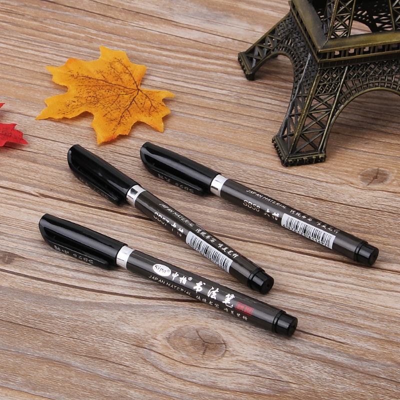 Lápiz de tinta para caligrafía japonesa y China, 1 unidad, herramienta de escritura y dibujo artesanal