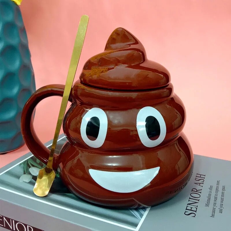 Poop Cup Funny Poop Water Cup Poop Mug Ceramic Wonderful Poke Tricky Birthday: Default Title