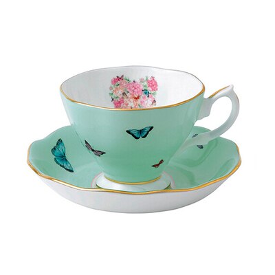 Sæt europæisk bone porcelæn kaffesæt beholder engelsk eftermiddag keramisk te kop sæt mælkekop sæt arrangør køkken tilbehør: 9