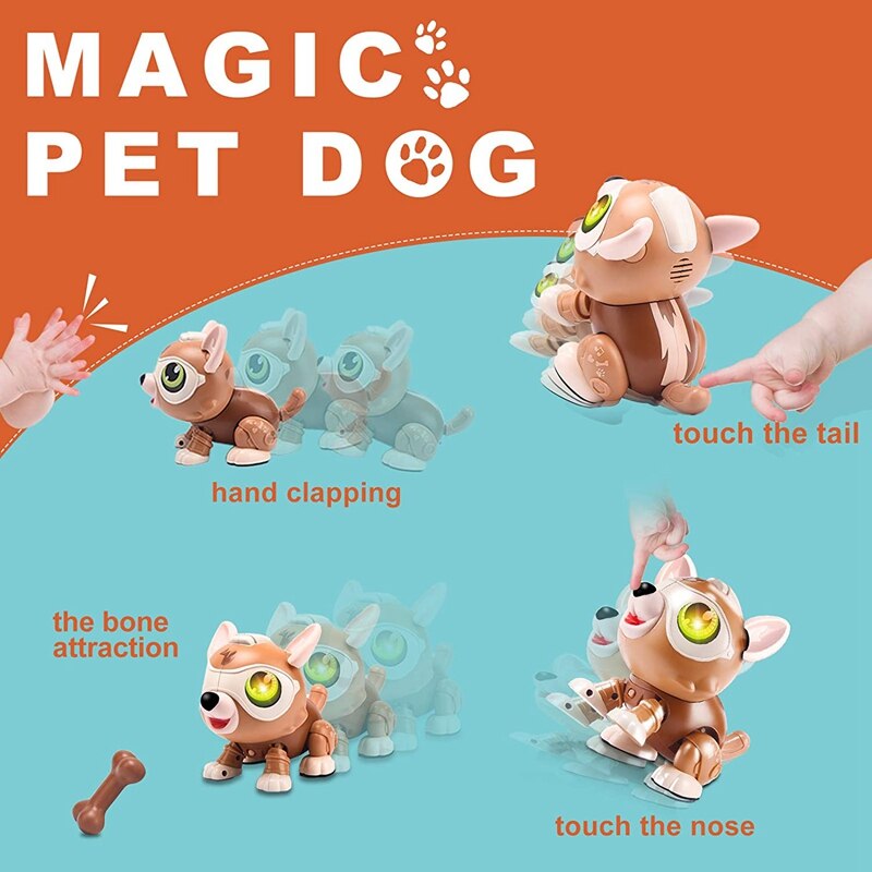 Elektronische Speelgoed Robot Hond Robotic Puppy Interactieve Speelgoed Voice Control Voor Kids Voor Kids