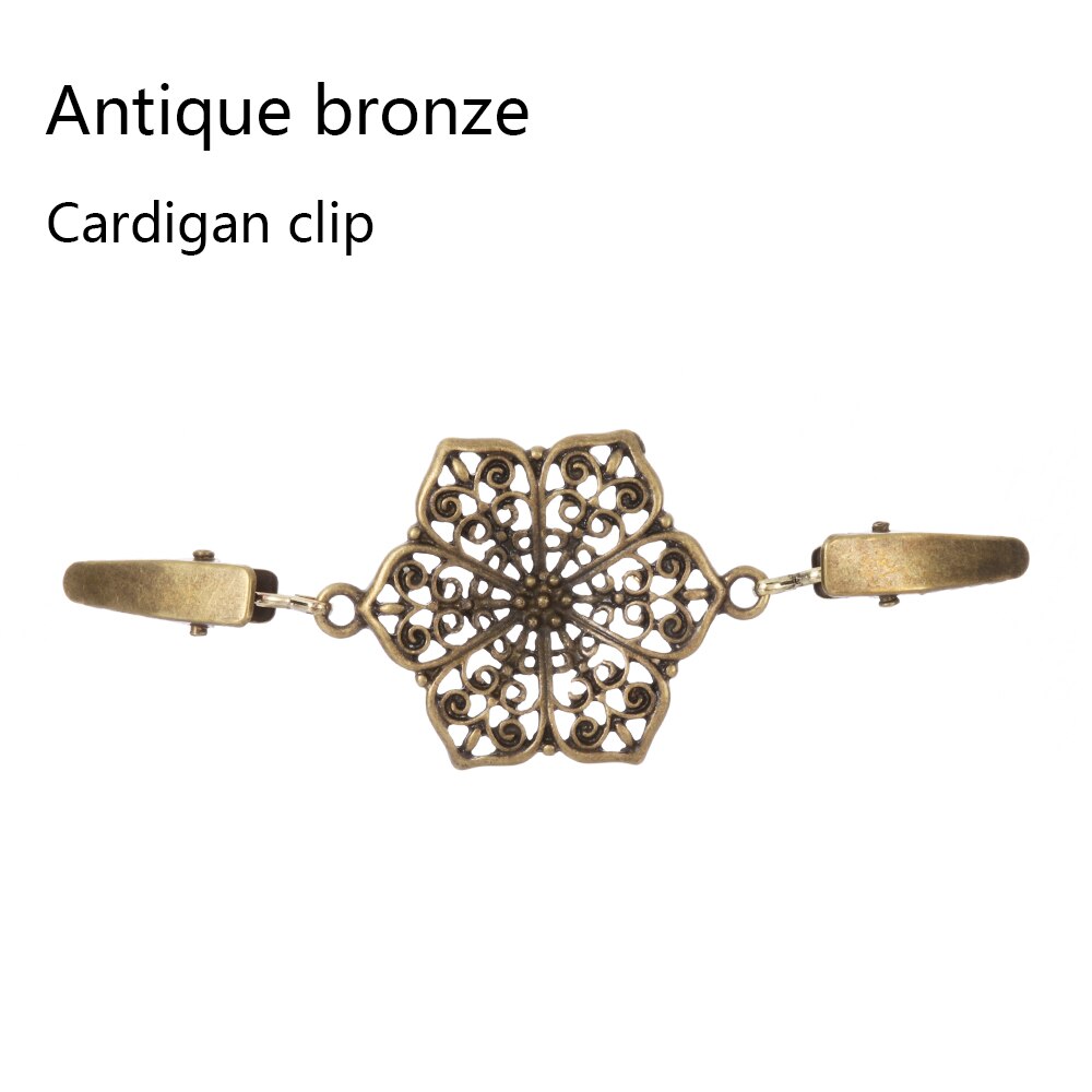 Frauen Strickjacke zur Seite fahren Bluse Stift Schal Brosche Clips Hemd Kragen retro Ente Clip Winter Schal Verschlüsse Charme Zubehör