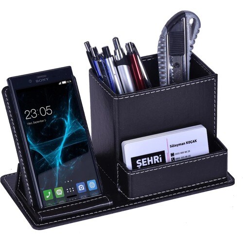 Multi function Desk Stationery Organizer Pen Holder Pens Stand Pencil Organizer for Desk Office Accessories Supplies Stationery