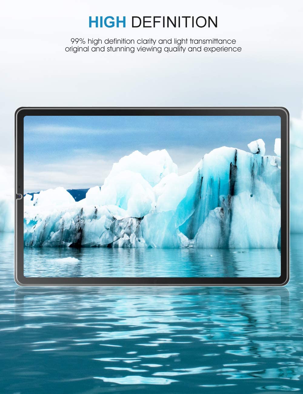 2 szt Tablet szkło hartowane Screen Protector Cover dla Samsung Galaxy Tab S6 Lite P610/P615 10.4 calowy ekran przeciwwybuchowy