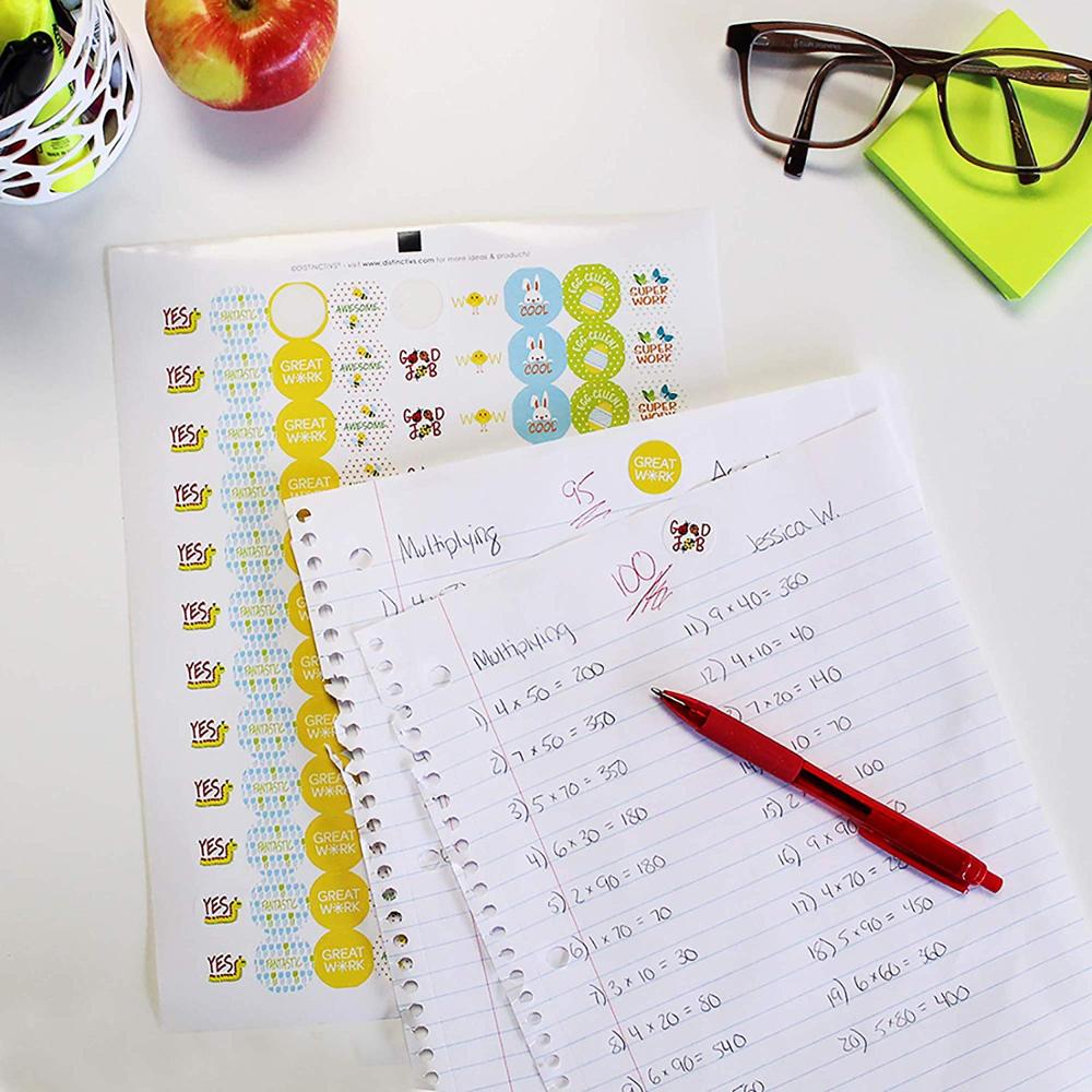 500pcs cartoon cute animals reward stickers teacher Motivational kids sticker school student encouragement stationery sticker