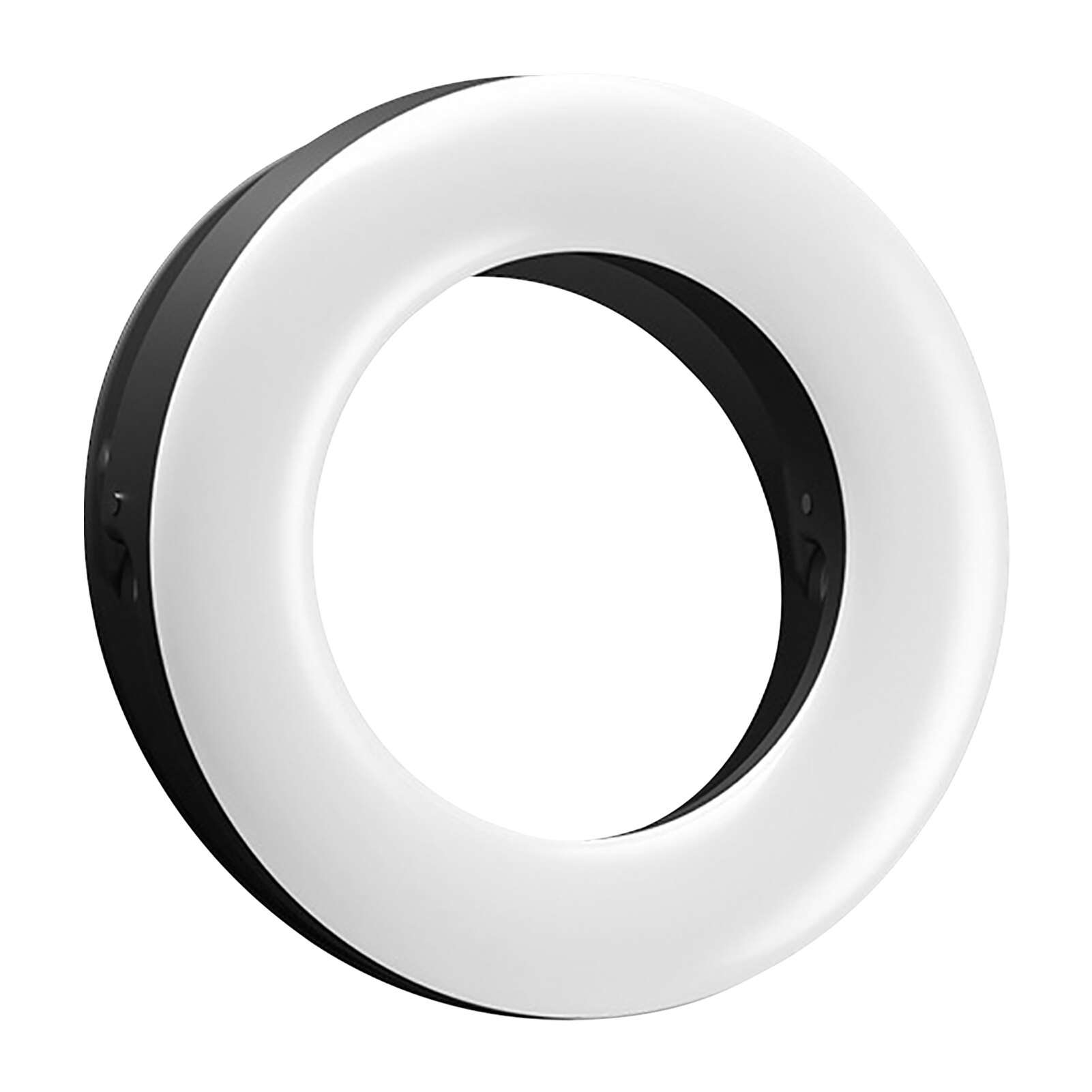 Lampe ronde de remplissage pour téléphone portable, anneau d'ancre circulaire, Rechargeable par USB, artefact pour Selfie, accessoires de téléphone portable,: Black