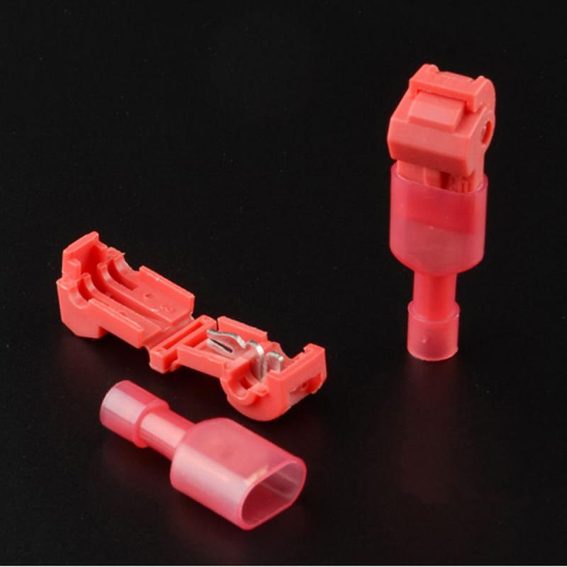 Quick Splice Wire Terminals T-Tap/Male Insulated Electrical Connectors Combo Car Alarm Installation Auto Replacement Parts