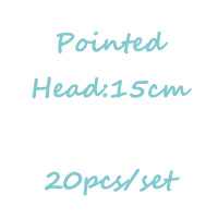 Round Pointed Head Embroidery Cross Stitch Needles DIY Hand Stitches Needle Bigeye Macroporous Sweater Knitting Needles S0019N: 20PC 15CM Pointed