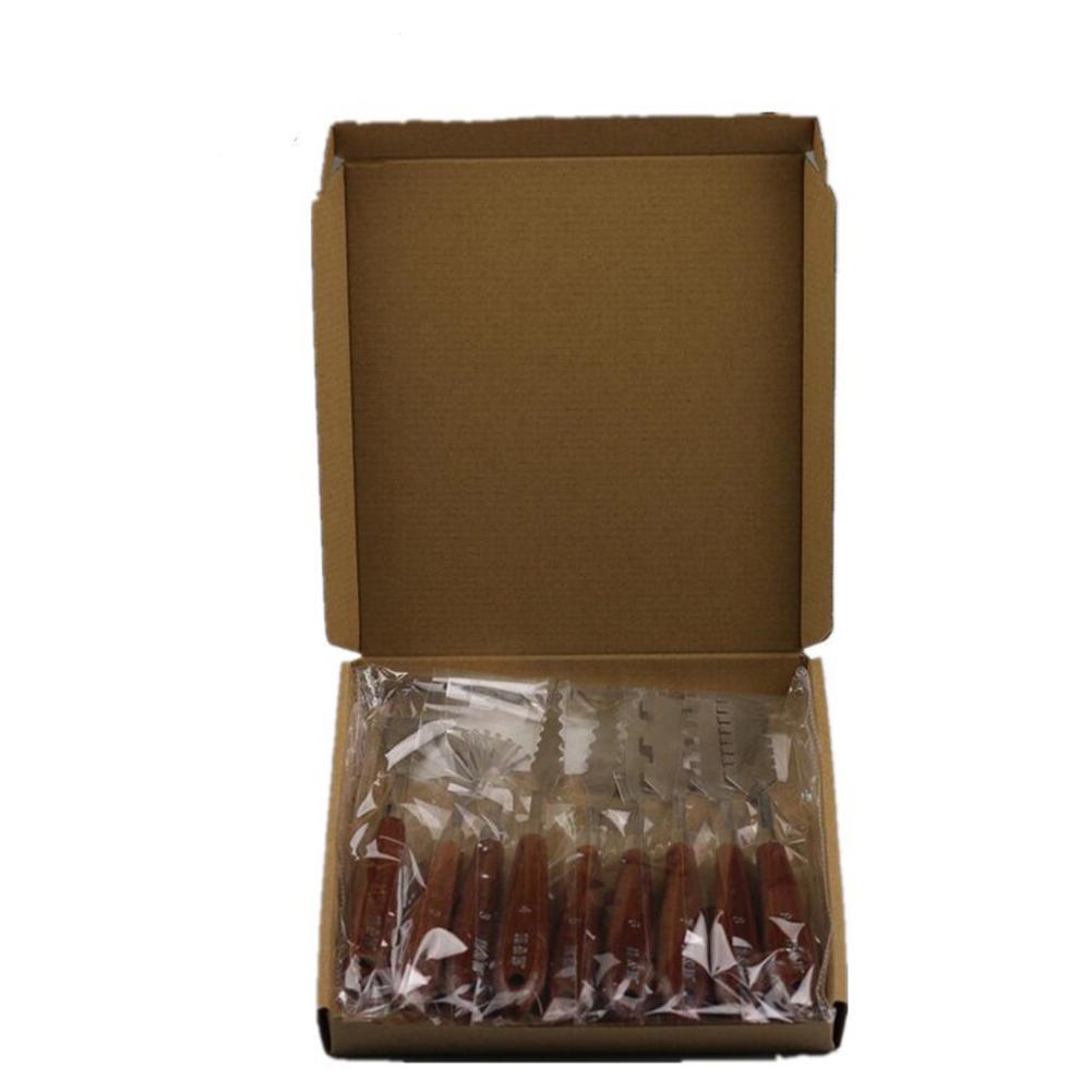 9 stk rustfrit stål gouache spatel paletknive til kunstnere gesso maling modellering pasta tekstur geler, aggregater gips  r20