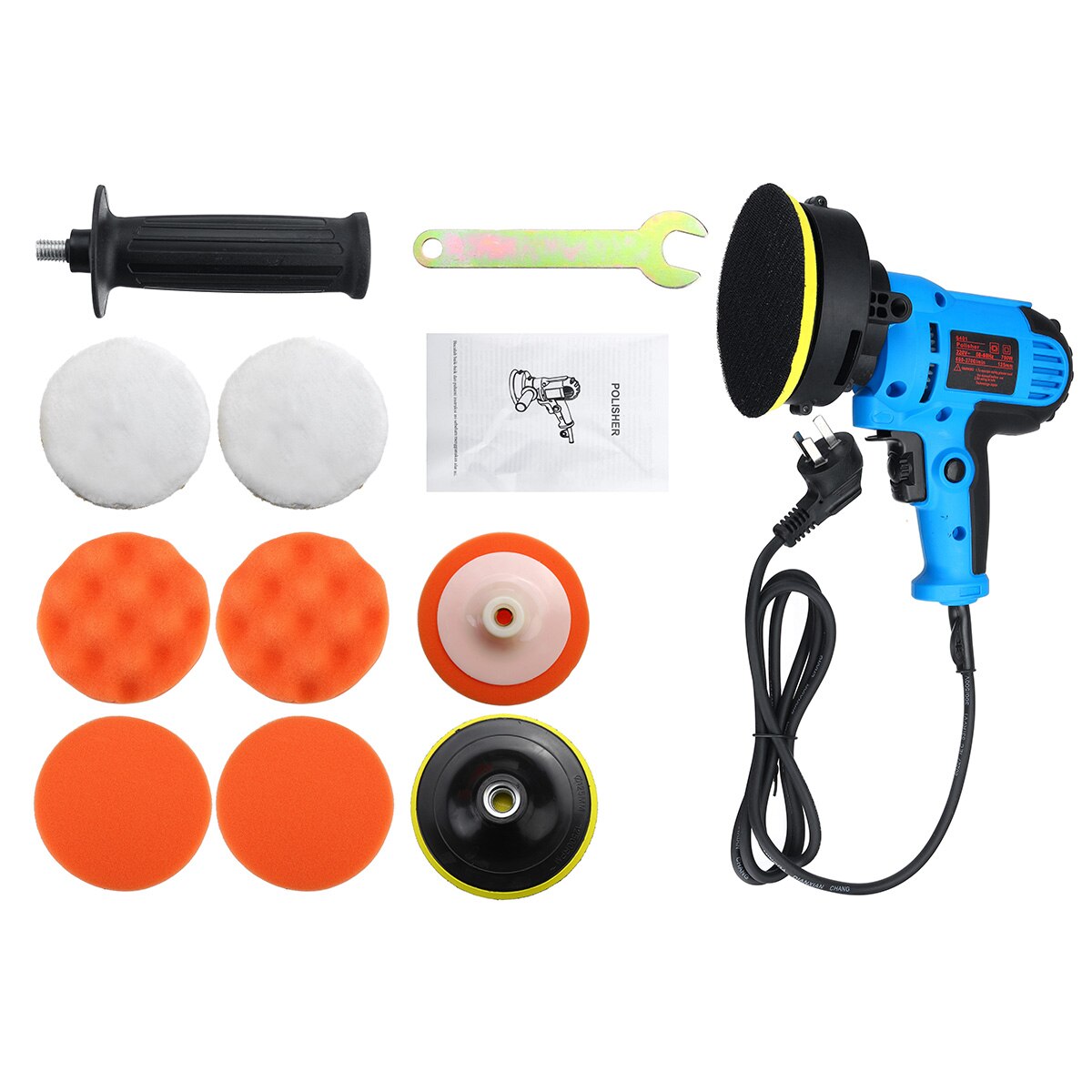 Lucidatrice per auto a velocità regolabile a 8 marce 700W 220V lucidatrice elettrica per auto lucidatrice per mobili per auto
