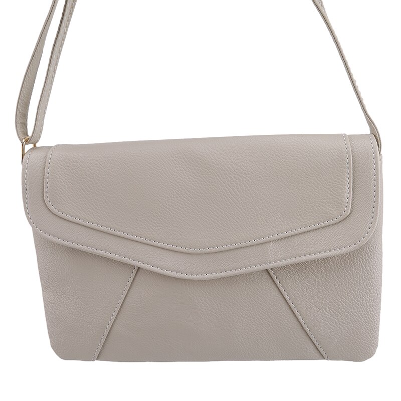 Bolso cruzado de para mujer, bolso de hombro lavado suave negro, bolso de mensajero de retales, Bolso pequeño con solapa para niñas: 7