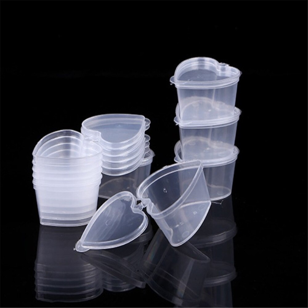 10pcs Disposable Clear Plastic Sauce Chutney Cups Food Container ...