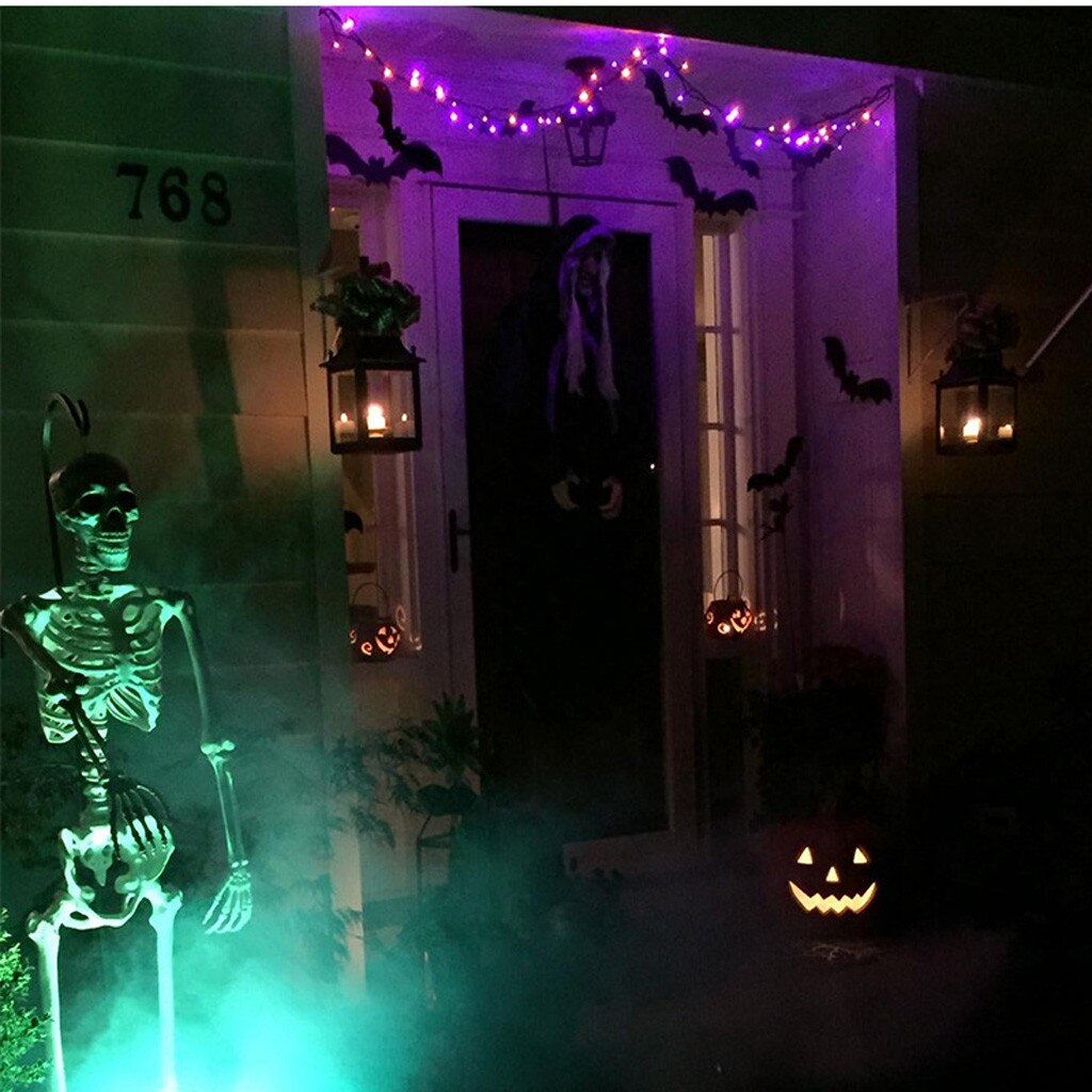 12Pc/set Halloween Decoration 3D Black PVC Bat Halloween Party DIY Decor Wall Sticker Bar Room Halloween Party Scary Decos Props