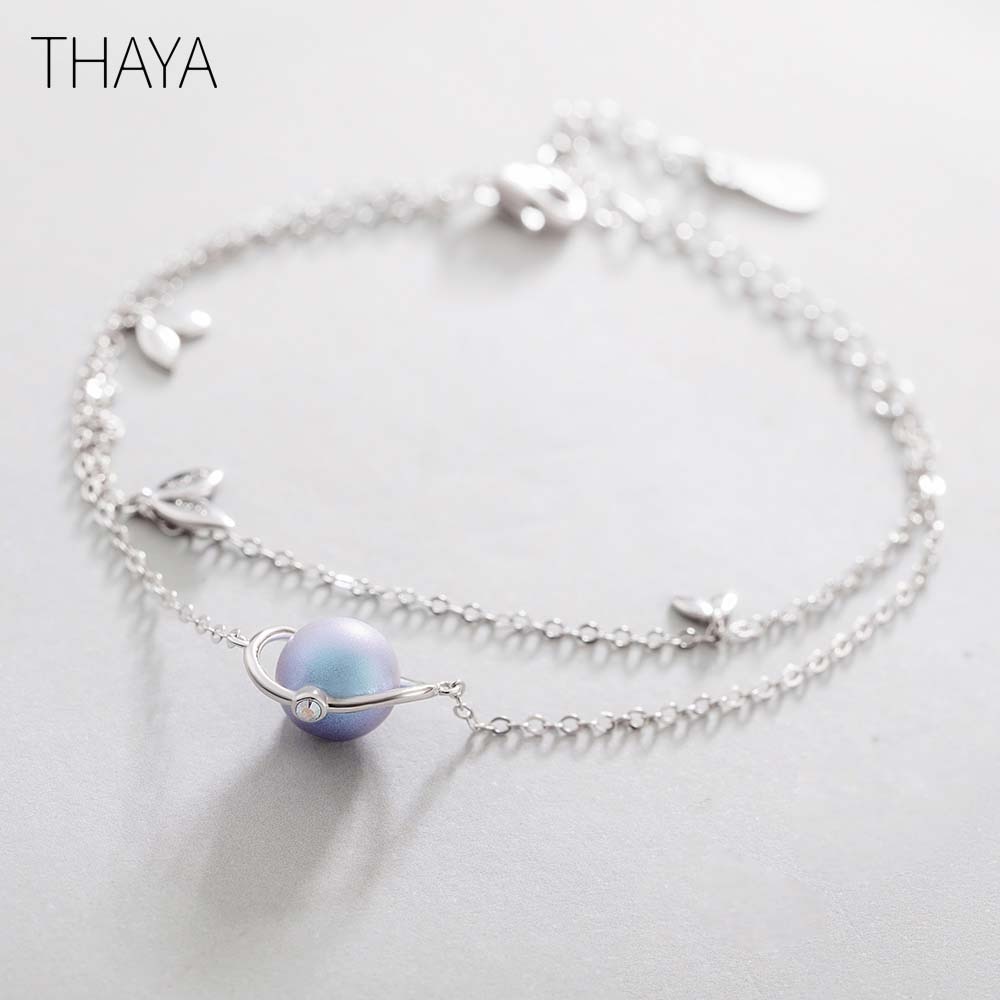 Thaya Midsummer Night's Dream ' Bracelets s925 Silver Bracelet Female Fantasy style Dainty Friendship Jewelry: Default Title