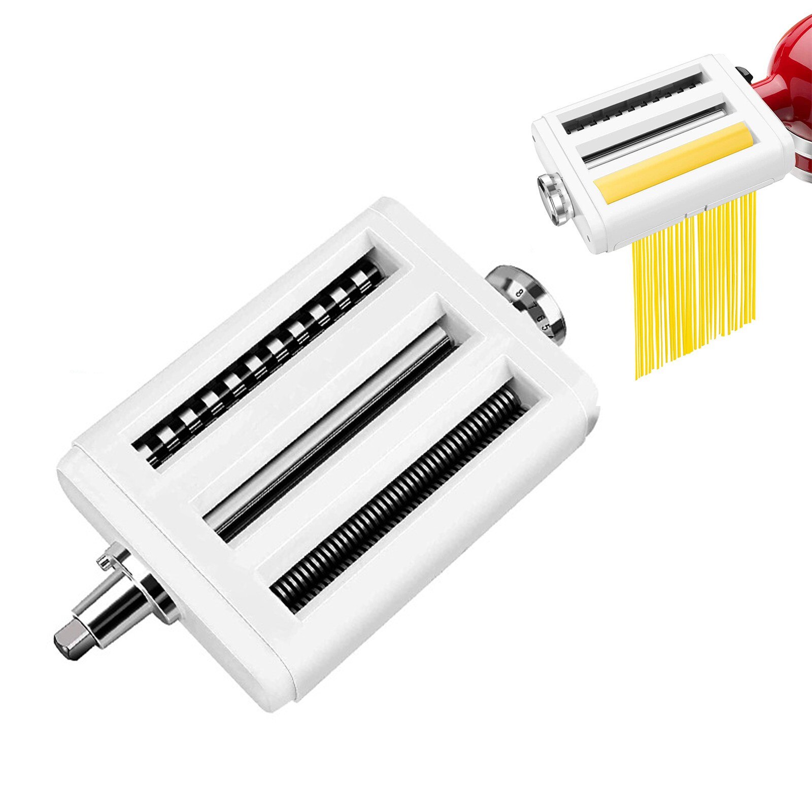 3 in 1 Noodle Makers Parts For Kitchenaid Fettucine Cutter Roller Attachment For Stand Mixers Kitchen Aid Pasta Food Processors