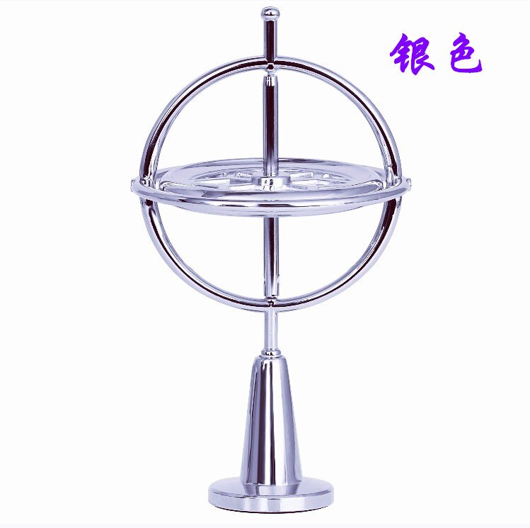 Metal magisk balance spinding top magisk gyroskop gyro intellektuel gryo legetøj uddannelse ornament ornament jul: 3