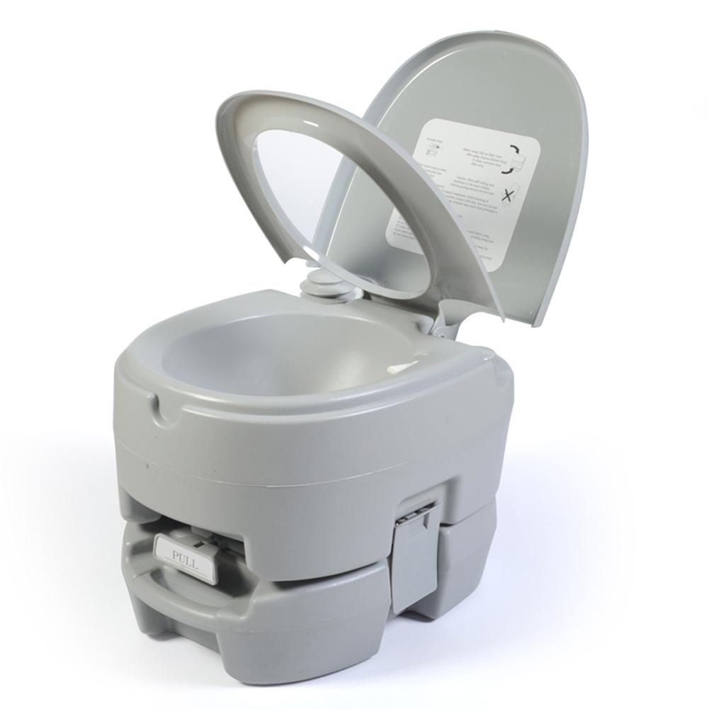 Portable Flush Toilet Commode Potty For RV Boat Outdoor Travel Camping Boating Roadtripping With 3.2 Gallon /12L Holding Tank