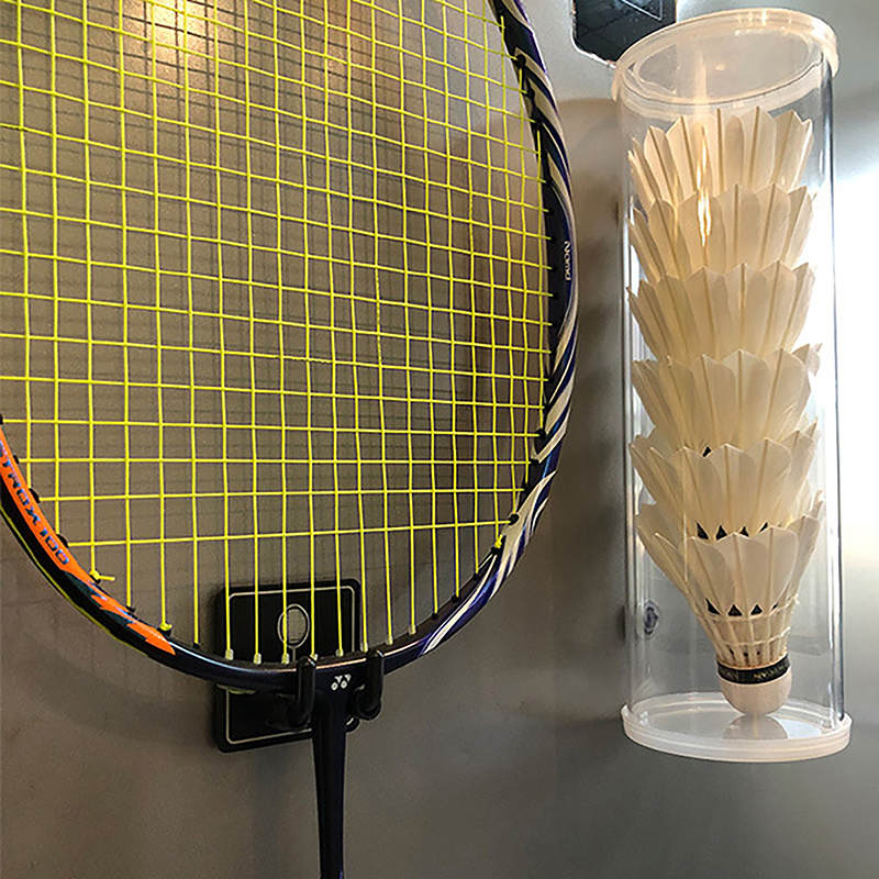 Wall Mounted Racket Holder Tennis Racket Holder Badminton Racket Holder Stainless Steel Wall Hook Storage