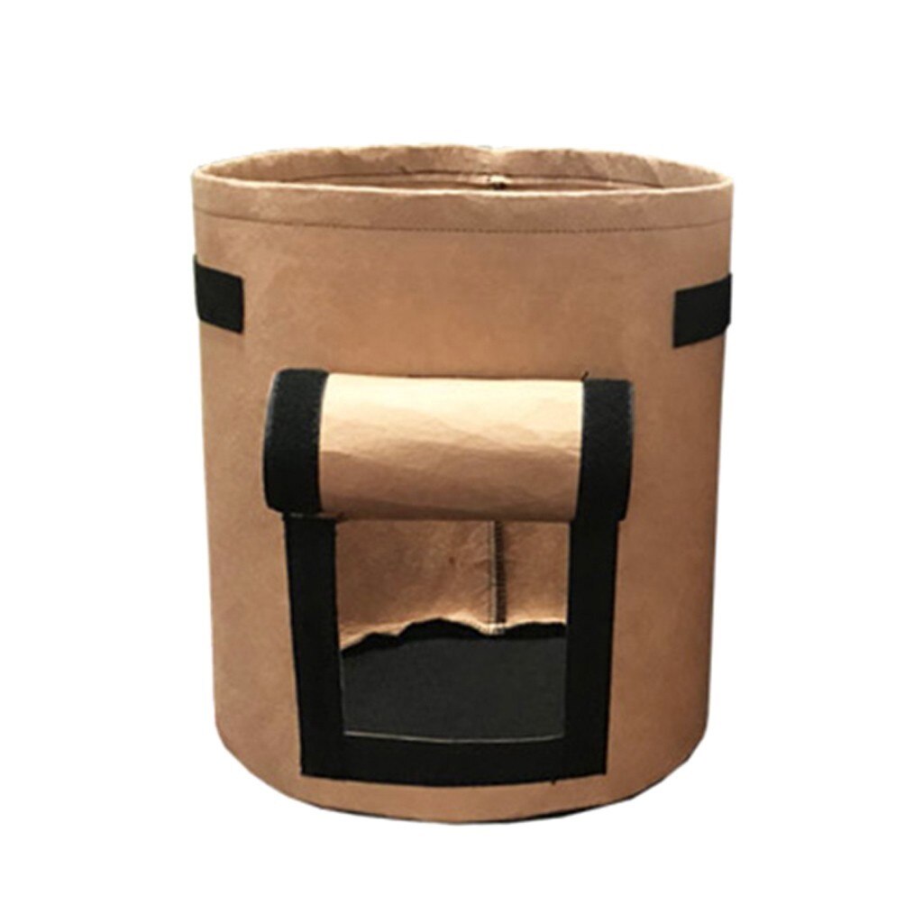 Plant Grow Bags Farm Home Garden Potato Cultivation Planting Pot Planters Greenhouse Vegetable Moisturizing Vertical Growing Bag: BW
