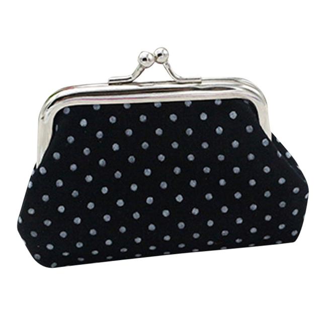 Aelicy Girl Wallet Coin Purse Cheap Women Bags Small Pouch Wallet Holder purse vintage retro Clutch Handbag Bag Bolsos Mujer: Black