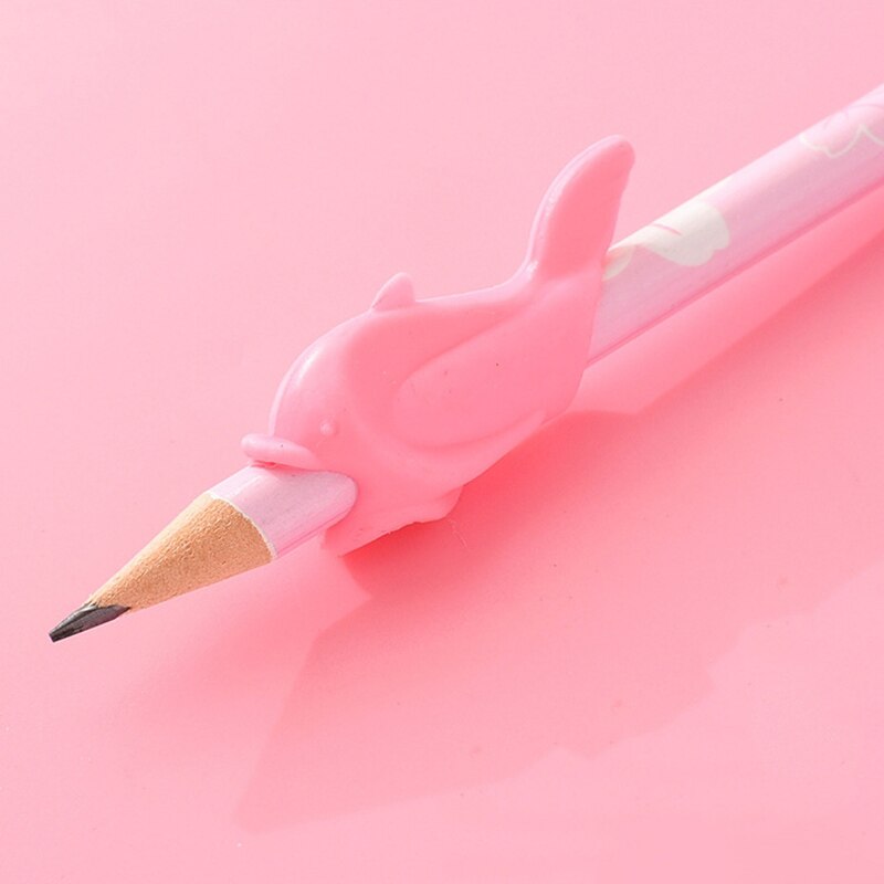 Conjunto de lápices lindos Kawaii con goma de borrar soporte de pluma con sacapuntas para la escuela de los niños 6 piezas de papelería Set de
