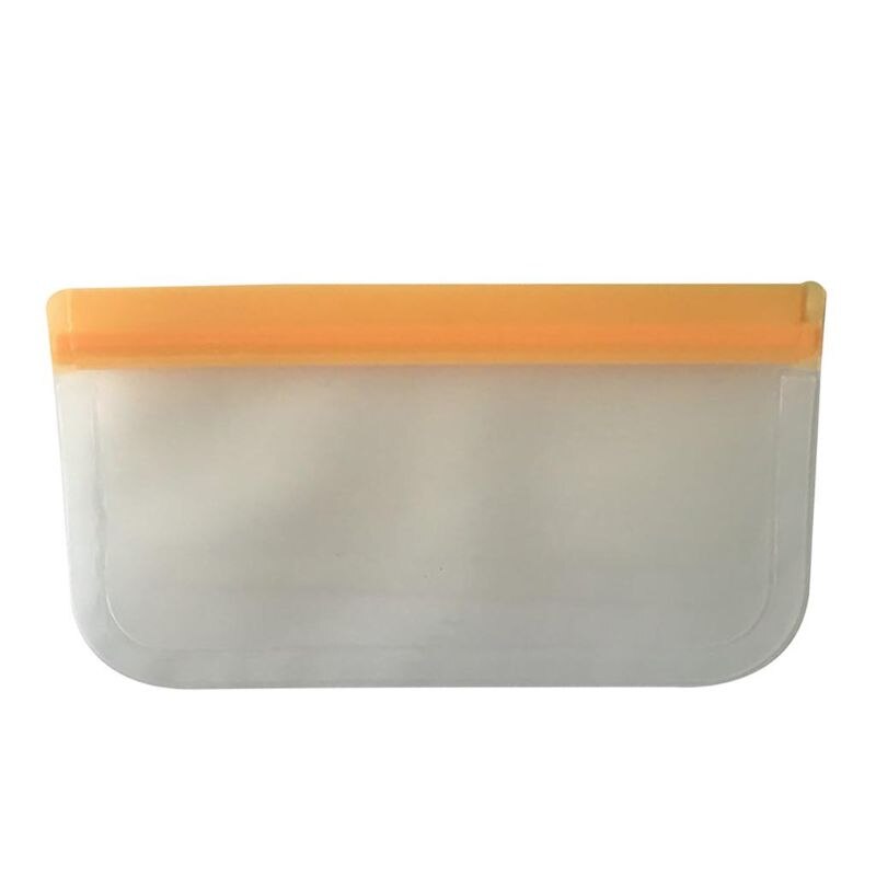 Genanvendelige opbevaringsposer, genanvendelige sandwichposer, miljøvenlig fødevareemballage  h55a: Orange / 26 x 20cm