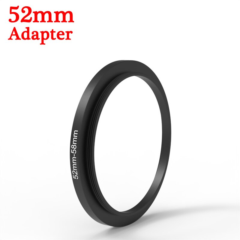 Knight tx – filtre à prisme Kaleidoscope, 52mm 55mm 58mm 67mm 77mm, dioptrie fendue, numéro modifiable UV CPL ND, objectif de photographie d'appareil photo: 52mm Adapter