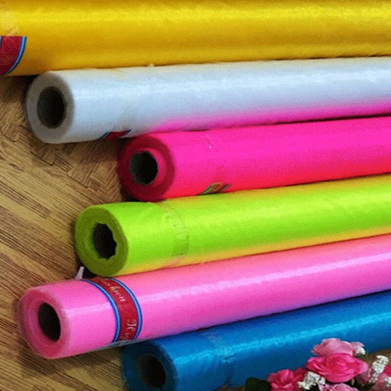 5 meter 500 x 65cm doorschijnende kristallen organza tule rol stof voor bruiloft feest huisdecoratie jaar decoratie doe-het-zelf naaien