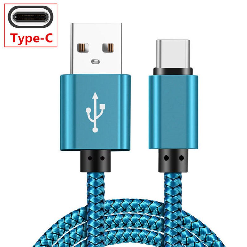 Fast Charger Cable for Xiaomi Mi 9 SE 10t 11 Lite Redmi Note 10s USB Data Wire Redmi 9at 9c 8a Note 6 pro 6a S2 Poco X3 M3 F3: Blue Type C / 200cm