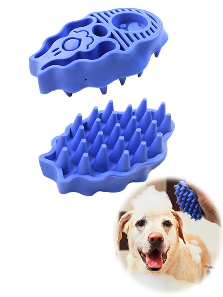 Silicon Pet Dog Brush And Comb Bathing Tool Massaging Glove Dog Brush Long Hair Grooming Clean Pet Hair Remover