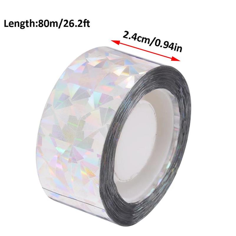1/PCS Garden Bird Repellent Tape Anti Bird Reflective Deterrent Tape Useful Garden Bird Scare Repeller Pest Control Supplies