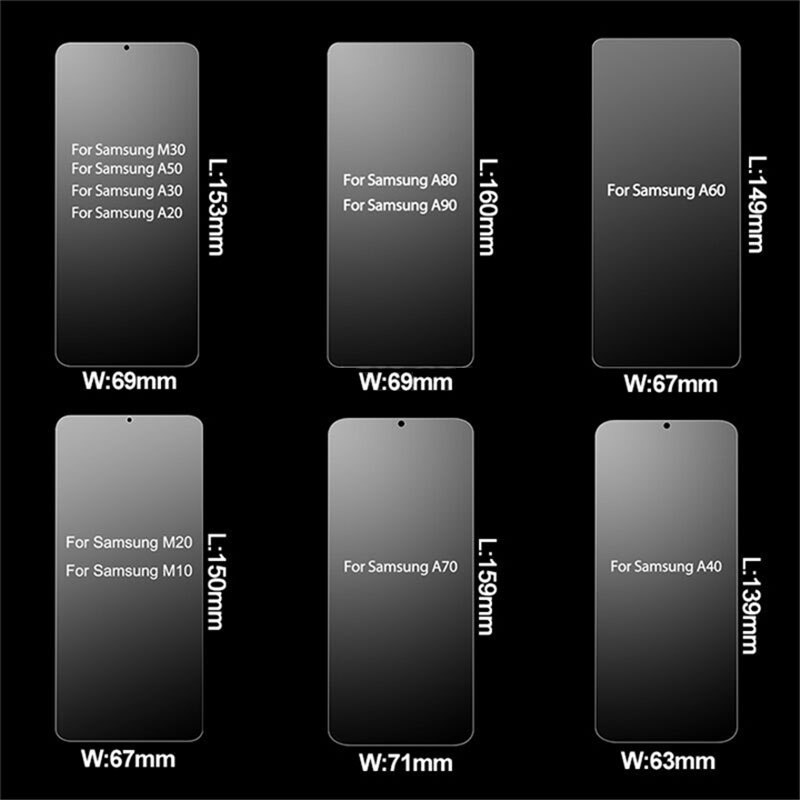 3Stck Schutz Glas auf Für Samsung Galaxis A50 A51 A71 A70 Gehärtetem Bildschirm Schutz Für Samsung A10 A30 A40 a60 A80 A90 A20E