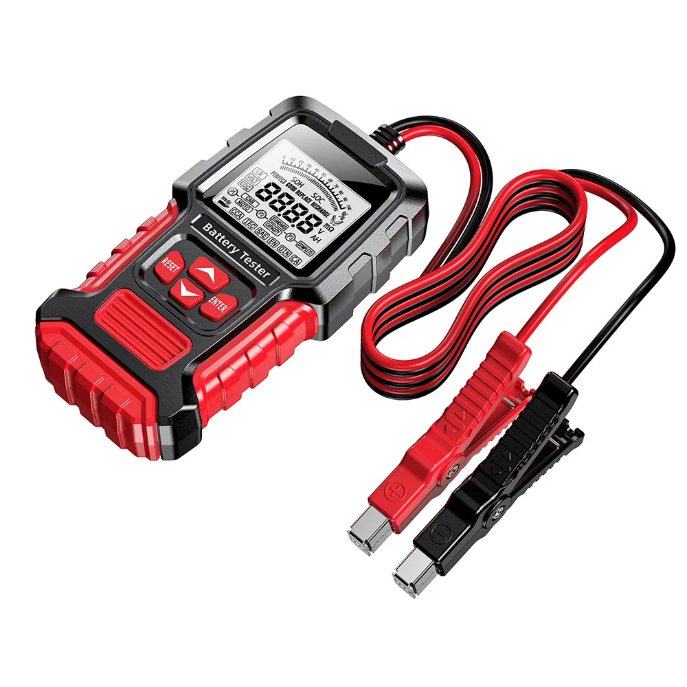 FBT-300 Auto Batterij Tester 12V 24V Draagbare Digitale Analyzer Tester Voor Auto Vrachtwagen Motorfiets Suv Boot Omgekeerde Polariteit Bescherming: Beige