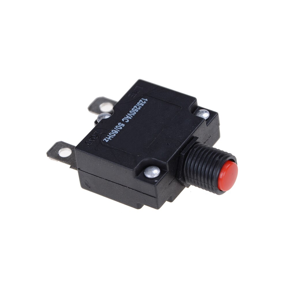 1Pcs 125/250V AC Thermal Switch Circuit Breaker Overload Protector 15A Overload Switch