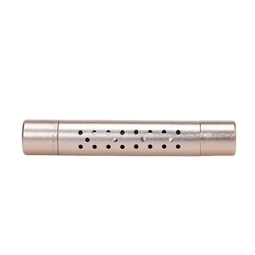 Clip de ventilación personalizado para fragancia de coche, difusor cilíndrico de aceite esencial para coche, varillas de repuesto para Auto, camión, oficina y cocina: Oro
