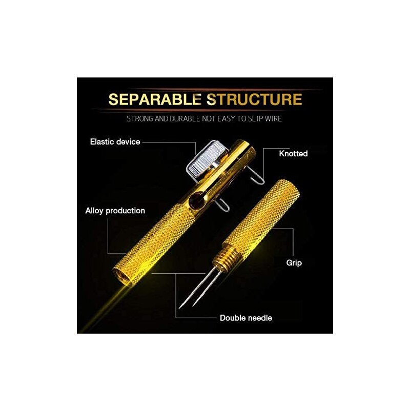 Fast Fishing Knot Tying Tool Double-Headed Needle Fishing Line Hook Device Knot Tyer Fishing Line Winder