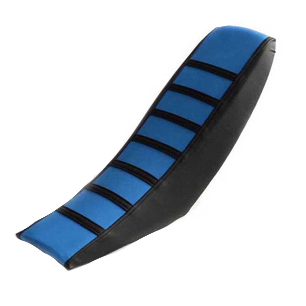 Funda para asiento de moto de PVC antideslizante y gruesa de PVC para moto de cross Bike, funda para cojín, pinza suave Universal duradera para Yamaha: Azul