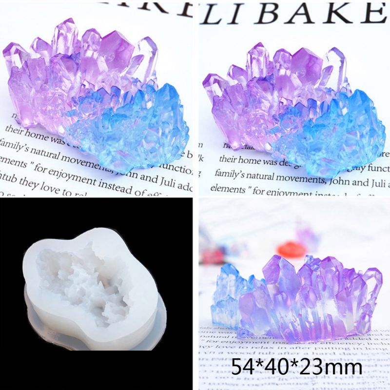 DIY epoxy transparent silicone mold crystal epoxy mold silicone ore Spar crystal cluster transparent mold