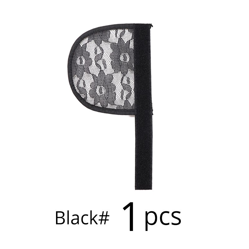 Nunify-coletas negras y Beige para hacer coletas, accesorios para Pontail, Red para el cabello Diy, para hacer coletas, gorros para peluca Afro: Black-1Pcs